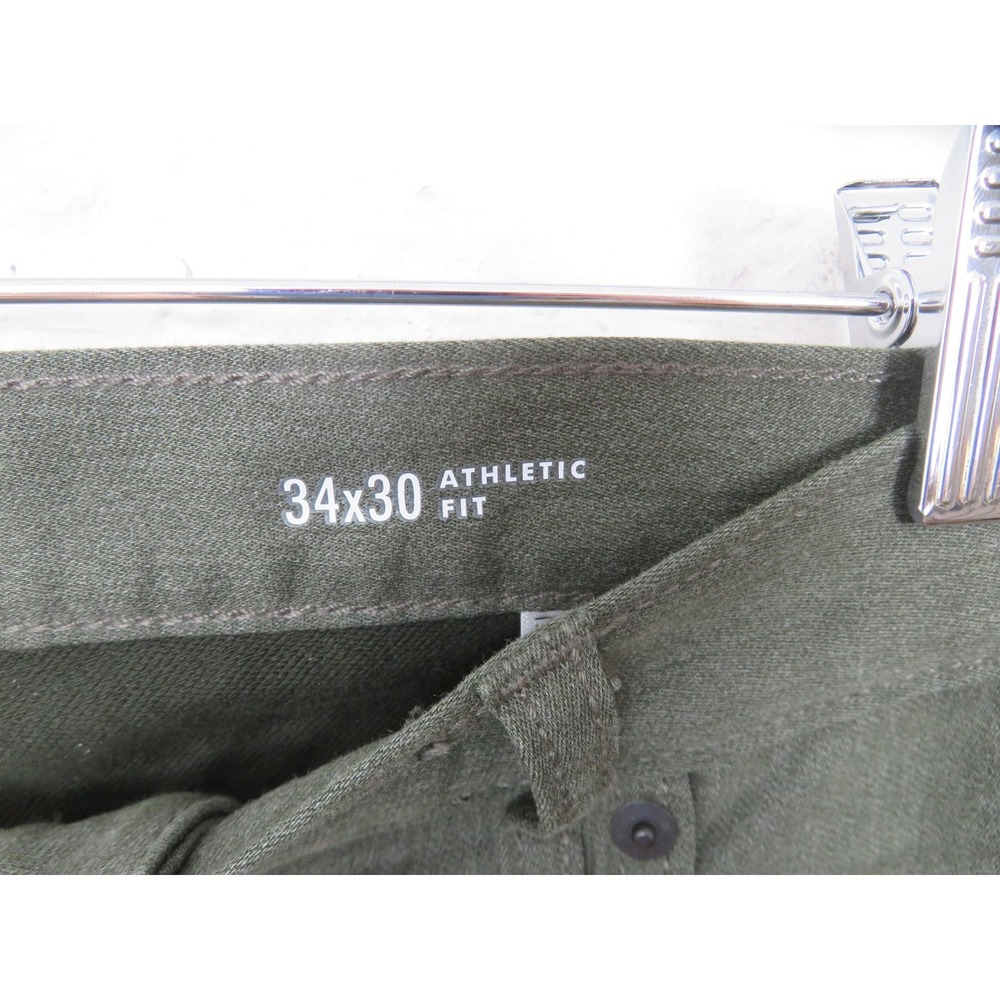 Banana Republic Travel Jeans Mens 34x30 Green Athletic Fit Stretch Denim Comfort - Picture 5 of 9